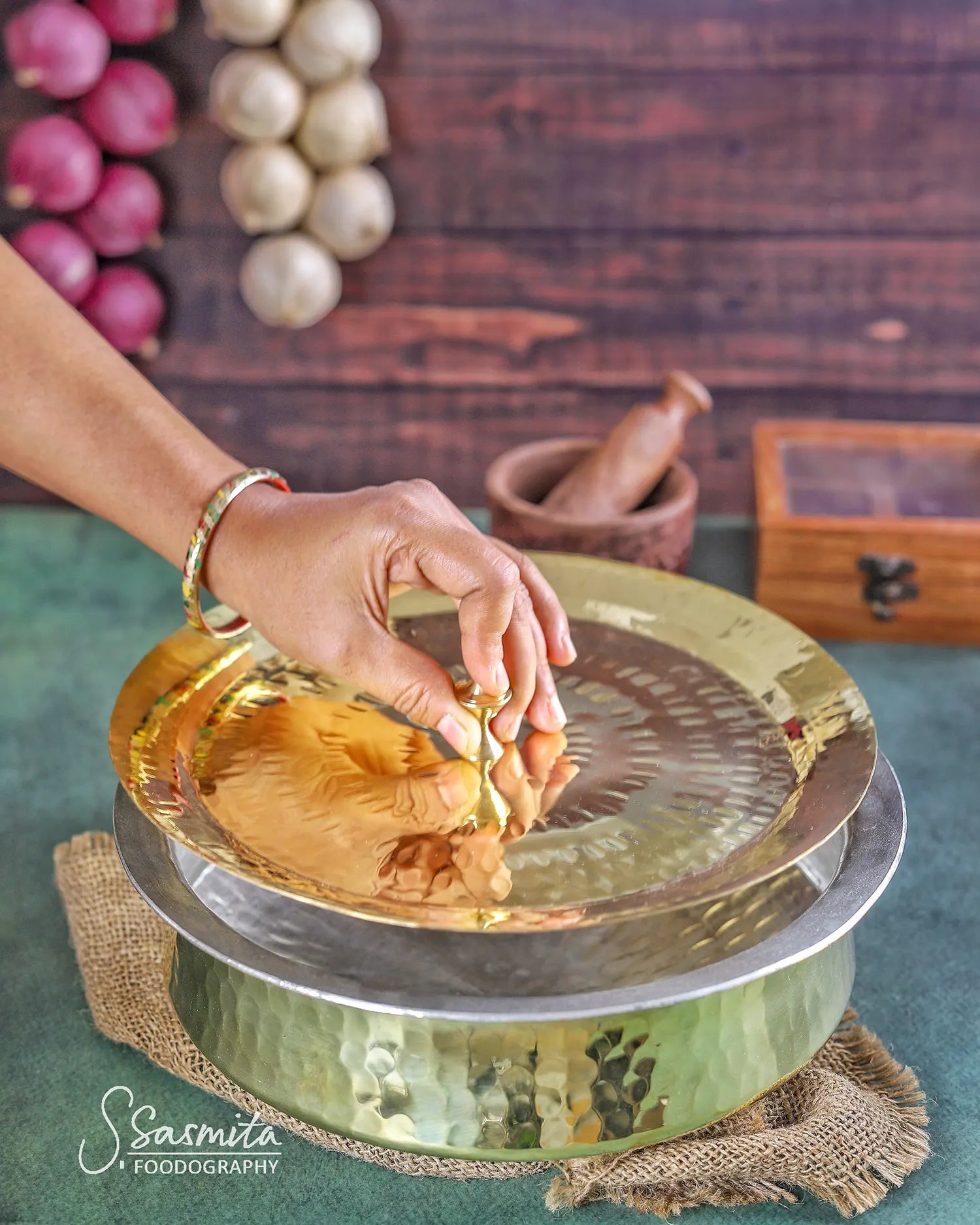 Brass Lagaan - Tin coated with Lid - Kalasians